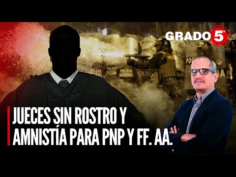 Jueces sin rostro y amnistía para PNP y FF. AA. | Grado 5 con David Gómez Fernandini