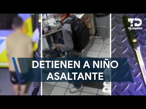 Detienen a menor de 12 de años que habría participado en al menos 12 asaltos en tiendas