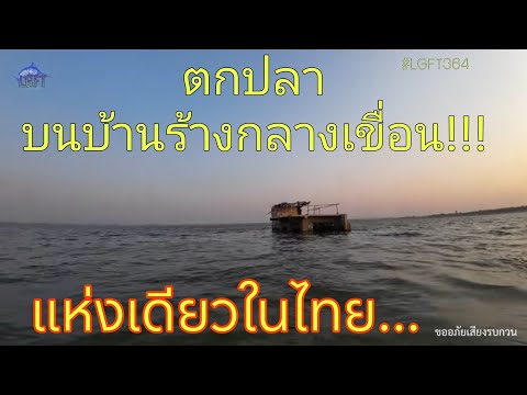 ตกปลาบ้านร้างกลางเขื่อนแห่งเด