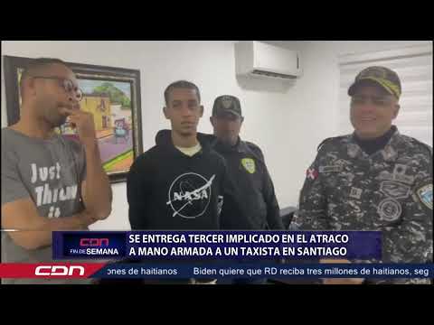 Se entrega tercer implicado en el atraco a mano armada a un taxista en Santiago