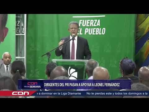 Cientos de dirigentes del PRI pasaron a apoyar la candidatura presidencial, Leonel Fernández