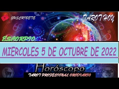 Horóscopo De Hoy ? Escorpio ? Miercoles 5 de Octubre De 2022 #horoscope + scorpio today Orodiario