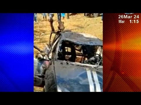 Vehículo incendiado provoca la muerte de una persona