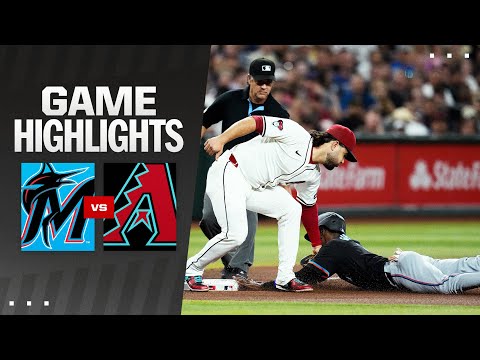 Marlins vs. D-backs Game Highlights (5/24/24) | MLB Highlights