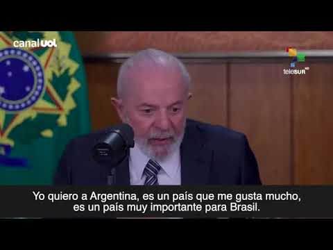 Lula: No voy a conversar con Milei, me tiene que pedir disculpas