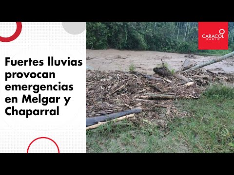 Noticias Tolima: Fuertes lluvias provocan emergencias en Melgar y Chaparral