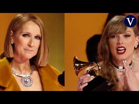 Alud de críticas a Taylor Swift por ignorar a Céline Dion en los Grammy en su reaparición