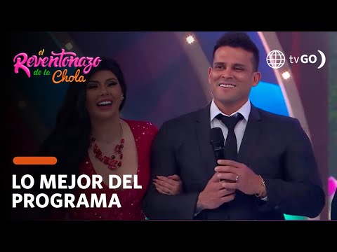 El Reventonazo de la Chola: Christian Domínguez y Pamela Franco con sus dobles en la boda de Ethel