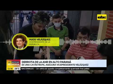 Derrota de la ANR en Alto Paraná es una catástrofe, según Hugo Velázquez