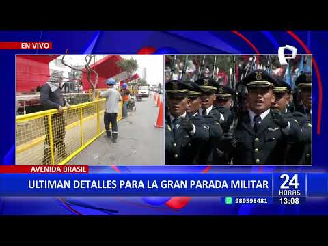 #24HORAS VIVO| ULTIMAN DETALLES PARA LA GRAN PARADA MILITAR