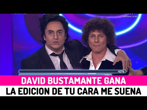 DAVID BUSTAMANTE se PROCLAMA GANADOR de TU CARA ME SUENA la FINAL en la que regresó ÀNGEL LLÀCER