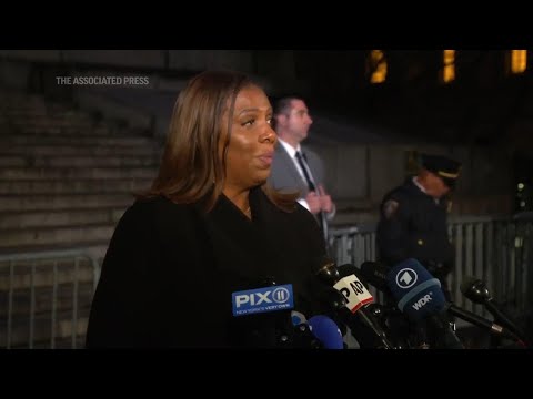 New York Attorney General Letitia James says Trump trial was about law, not politics