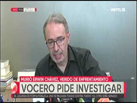 13012023   JORGE RICHTER   VOCERO PRESIDENCIAL PIDE INVESTIGAR MUERTE DE ERWIN CHAVEZ   UNITEL