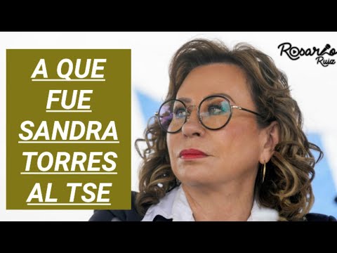 Sandra Torres huye del Tribunal Supremo Electoral después de una reunión privada con Blanca Alfaro