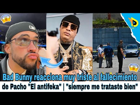 Bad Bunny reacciona muy triste al fallecimiento de Pacho El antifeka | siempre me trataste bien