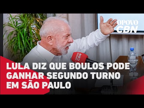 Lula diz que Boulos pode ganhar eleições em São Paulo: é uma figura muito preparada