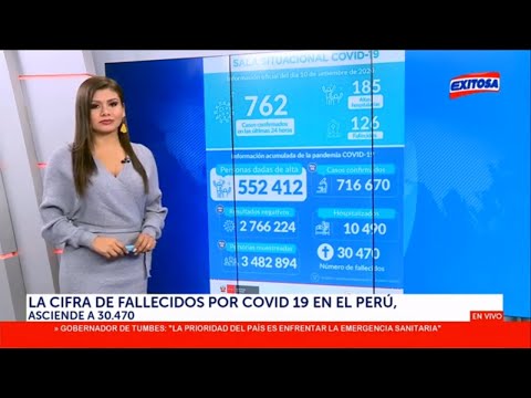 Covid-19: Cifra de fallecidos asciende a 30,470 en el Perú
