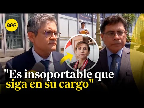 Los fiscales José Domingo Pérez y Germán Juárez brindan declaraciones sobre Patricia Benavides
