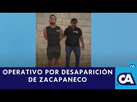 Operativo policial en Zacapa tras desaparición de Zoel Cruz: 2 personas detenidas