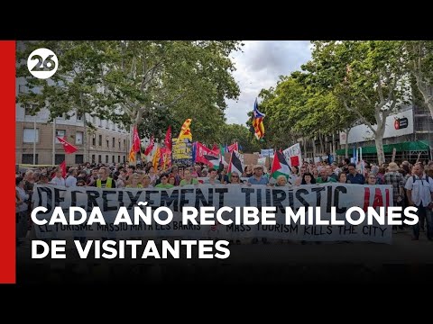 ESPAÑA | Miles de personas se manifestaron en Barcelona contra la masificación turística