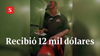 Repartidor de pizza de 89 años recibe más de 40 millones de pesos de propinas de TikTok | Videos