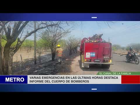 VARIAS EMERGENCIAS EN LAS ÚLTIMAS HORAS DESTACA INFORME DEL CUERPO DE BOMBEROS