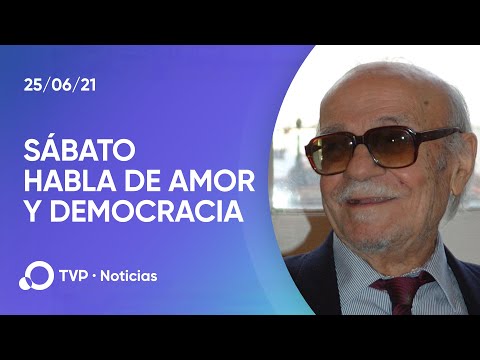 Ernesto Sábato habla de la democracia y el amor a los 80 años