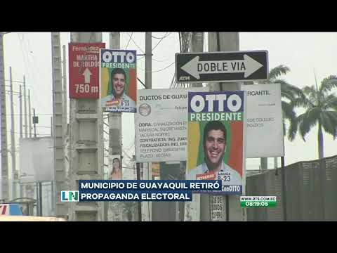 La municipalidad retiró propaganda electoral