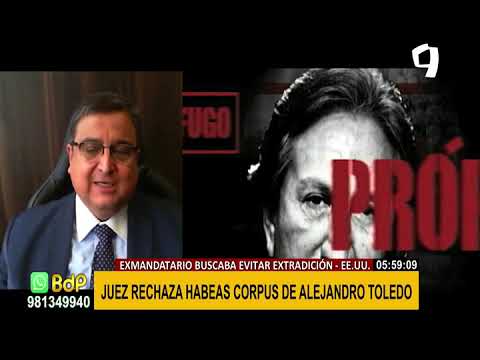 Alejandro Toledo: vuelta al Perú del expresidente sería antes de fin de año, estima experto