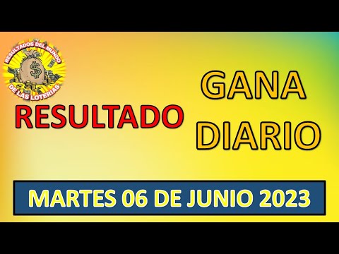 RESULTADOS SORTEO GANA DIARIO DEL MIÉRCOLES 07 DE JUNIO DEL 2023/LOTERÌA DE PERÚ