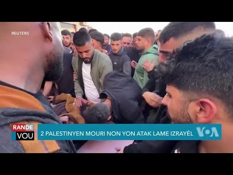 2 Palestinyen Pèdi Lavi yo Anba Kout Bal Solda Izrayelyen