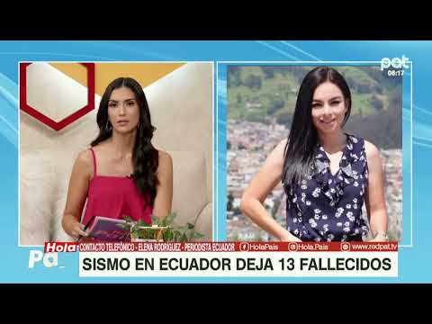 Sismo en Ecuador deja 14 muertos