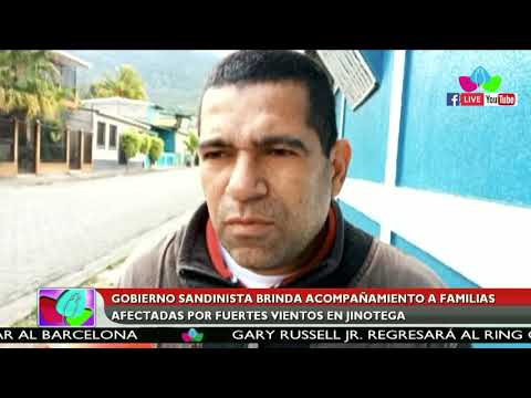 Gobierno Sandinista brinda acompañamiento a familias afectadas por fuertes vientos en Jinotega