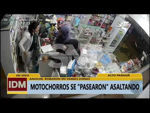 Alto Paraná: Motochorros se ''pasearon'' asaltando
