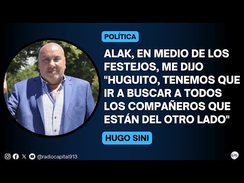 Hugo Sini: Sinceramente no me lo imaginaba a Julio Alak como nuevo intendente de la ciudad