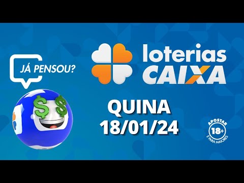 Resultado da Quina - Concurso nº 6344 - 18/01/2024