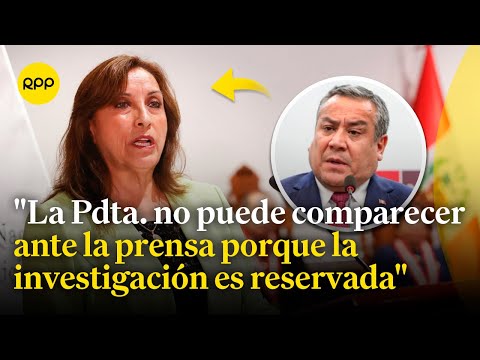 Gustavo Adrianzén brinda declaraciones sobre el caso Rolex que involucra a Dina Boluarte