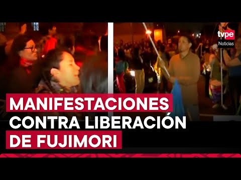 Alberto Fujimori: ciudadanos salieron a protestar contra liberación del expresidente