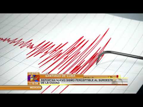 Reportan sismo perceptible en Santiago de Cuba