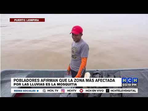 HCH recorre La Mosquitia, para conocer de cerca las incidencias por lluvias y necesidades d
