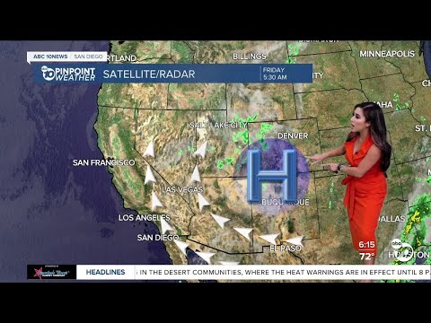 ABC 10News Pinpoint Weather with Meteorologist Vanessa Paz