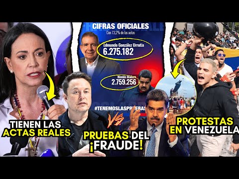 PRUEBAS del FRAUDE en VENEZUELA! REVELAN las ACTAS REALES! NICOLAS MADURO anuncia FURIOSO! PROTESTAS