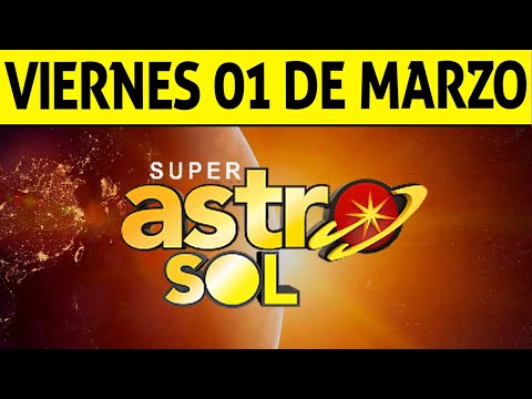 Resultado de ASTRO SOL del Viernes 1 de Marzo de 2024  SUPER ASTRO