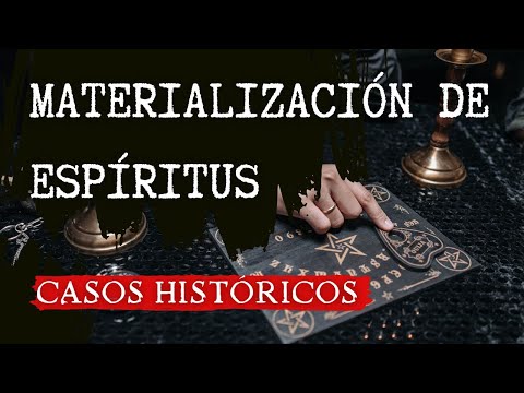 Materializaciones históricas de espíritus, por María Jesús Albertus