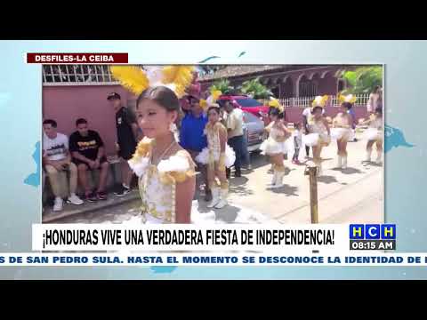 La Ceiba también se vistió de gala para conmemorar los 202 años de independencia