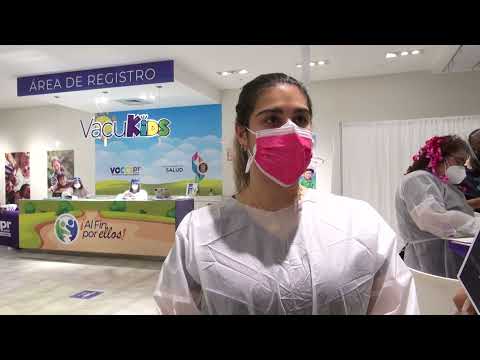 Activa participación en nuevo centro de vacunación para niños en Plaza Las Américas