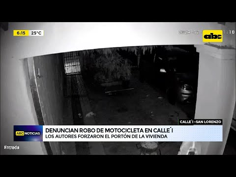Denuncian robo de motocicleta en Calleí