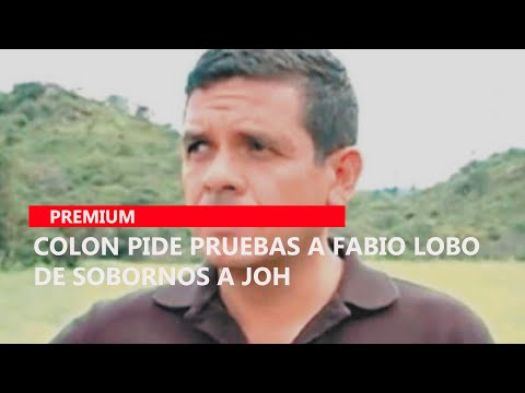 Colon pide pruebas a Fabio Lobo de sobornos a JOH