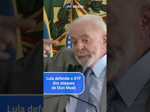 Lula defende o STF dos ataques de Elon Musk #musk #lula