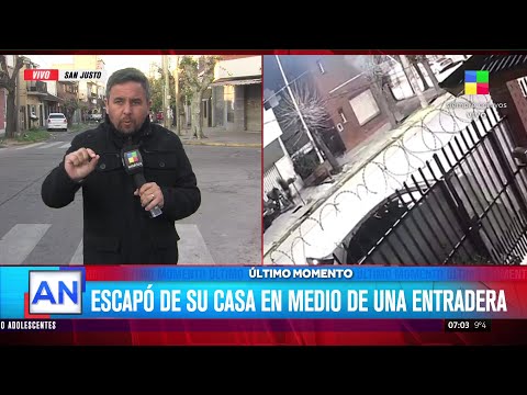 San Justo: escapó de su casa en medio de una entradera, pero volvieron a meterla adentro